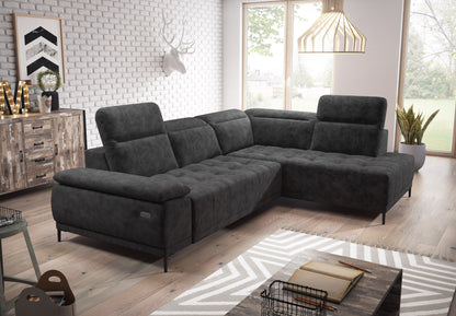 FOCUS L Large Fabric Corner Sofa