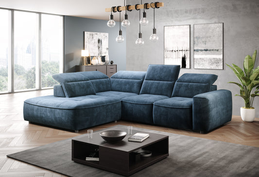 COLOMBO L Corner Chaise Sofa with Storage