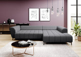 GARAY S GREY CORNER SOFA WITH ELECTRIC SEAT ADJUSTMENT