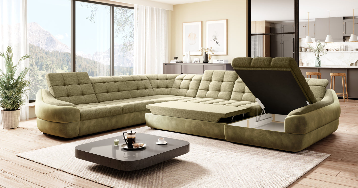 INFINITY XL R3 Chaise End Corner Sofa with Storage & Sleeping Surface