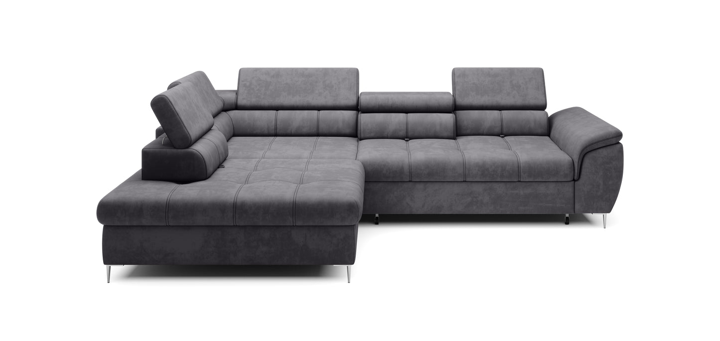 EMPONA L CORNER SOFA BED WITH STORAGE