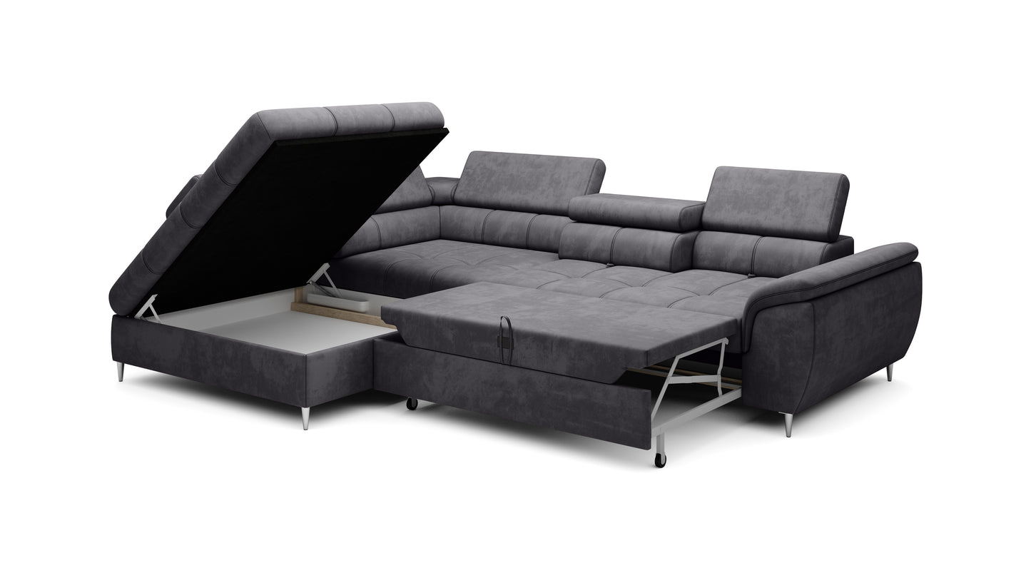 EMPONA L CORNER SOFA BED WITH STORAGE