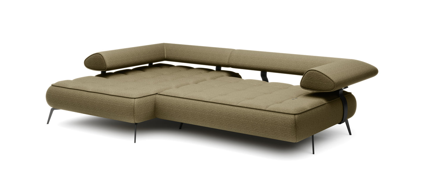 SELEDO S Corner Sofa with motorised seat depth Image