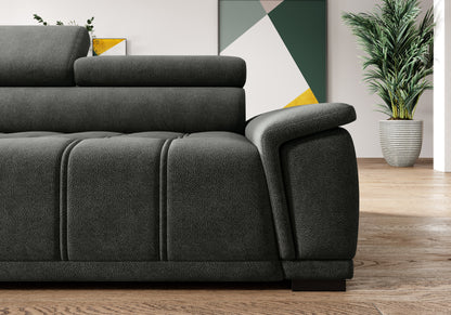 GREMIO corner sofa with electrically extendable seat