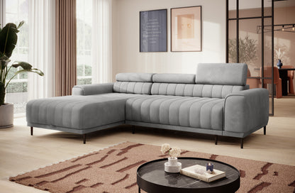 CALDO S 3 Seater Chaise Corner Sofa with Storage & Sleeping Surface 