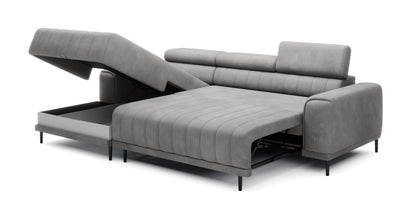 CALDO S 3 Seater Chaise Corner Sofa with Storage & Sleeping Surface 