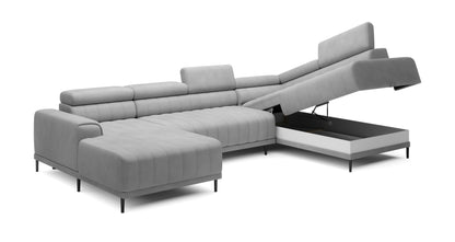 CALDO XL Storage Chaise Corner Sofa Bed