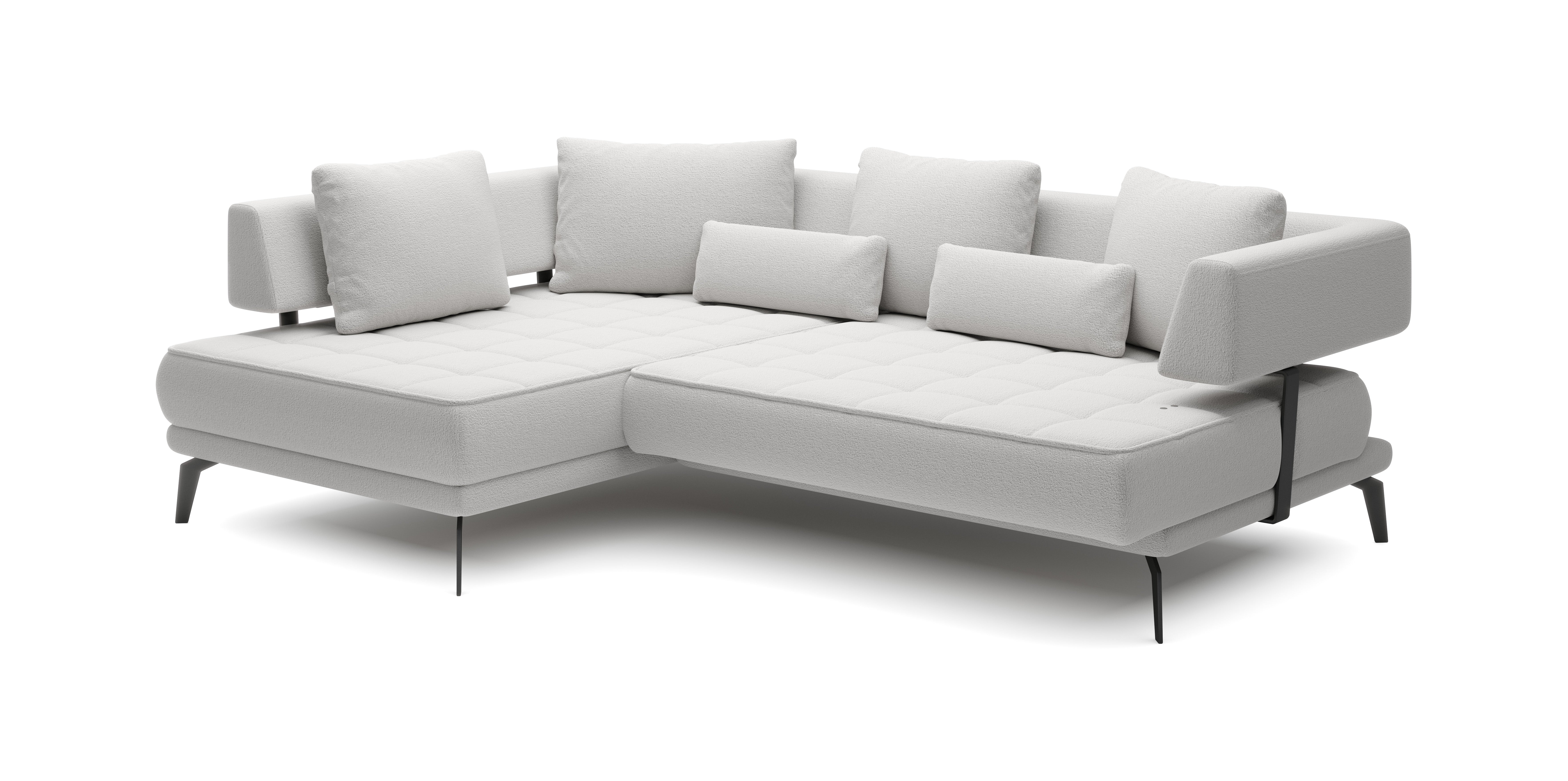 GIOTTO L CORNER SOFA WITH ELECTRIC SEAT ADJUSTMENT