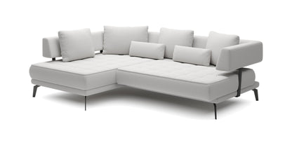 GIOTTO L 4 SEATER FABRIC CHAISE CORNER SOFA WITH ELECTRIC SEAT ADJUSTMENT