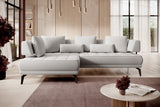 GIOTTO L WHITE L SHAPE CORNER SOFA WITH ELECTRIC SEAT ADJUSTMENT