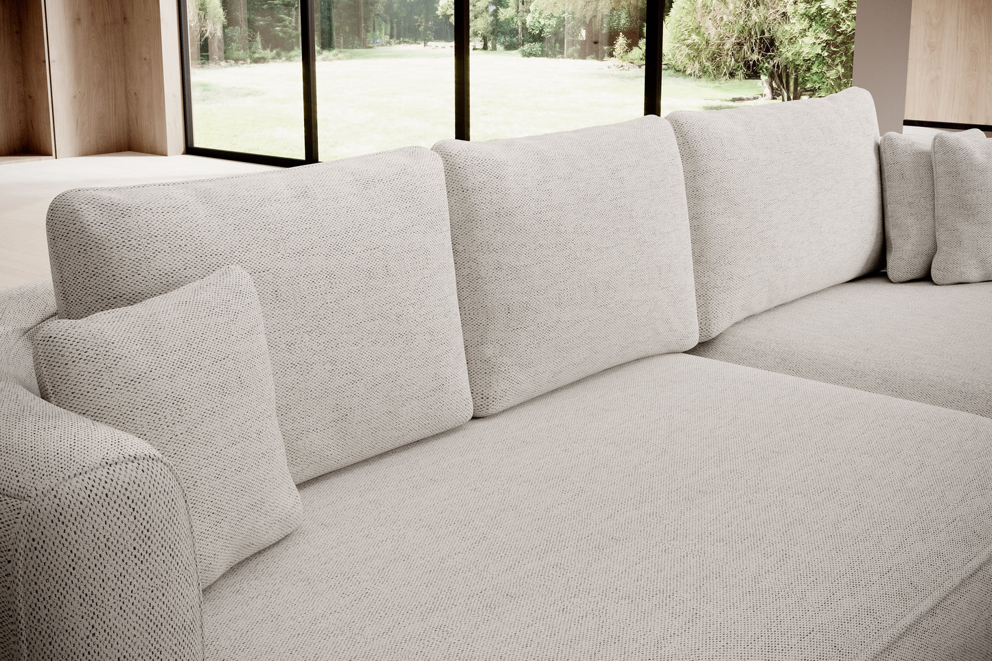 FIORE S CORNER SOFA WITH SLEEP FUNCTION AND STORAGE