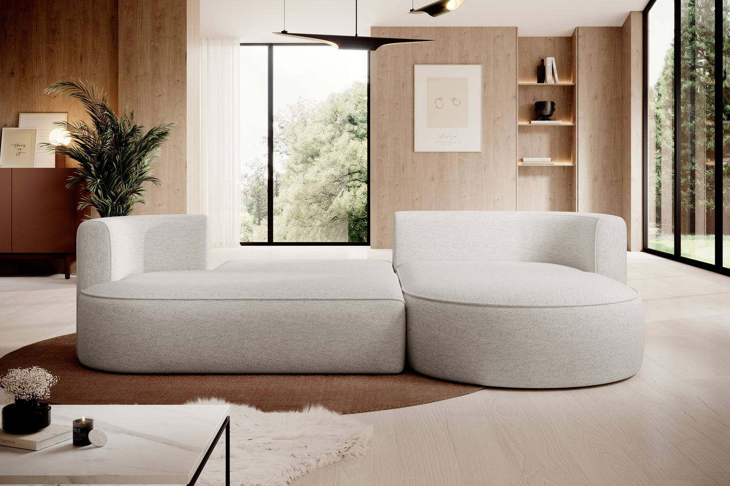 FIORE S CORNER SOFA WITH SLEEP FUNCTION AND STORAGE