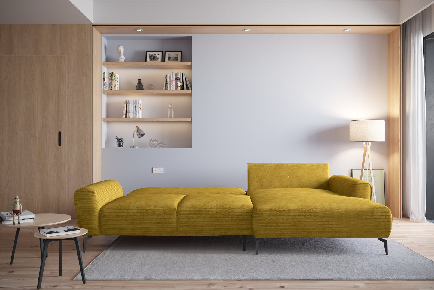 BALI S CORNER SOFA WITH SLEEP FUNCTION AND STORAGE