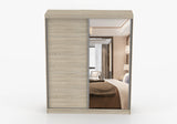 Sonoma Oak with Mirror BELLA - Wardrobe with Sliding Doors 183 cm x 61 cm