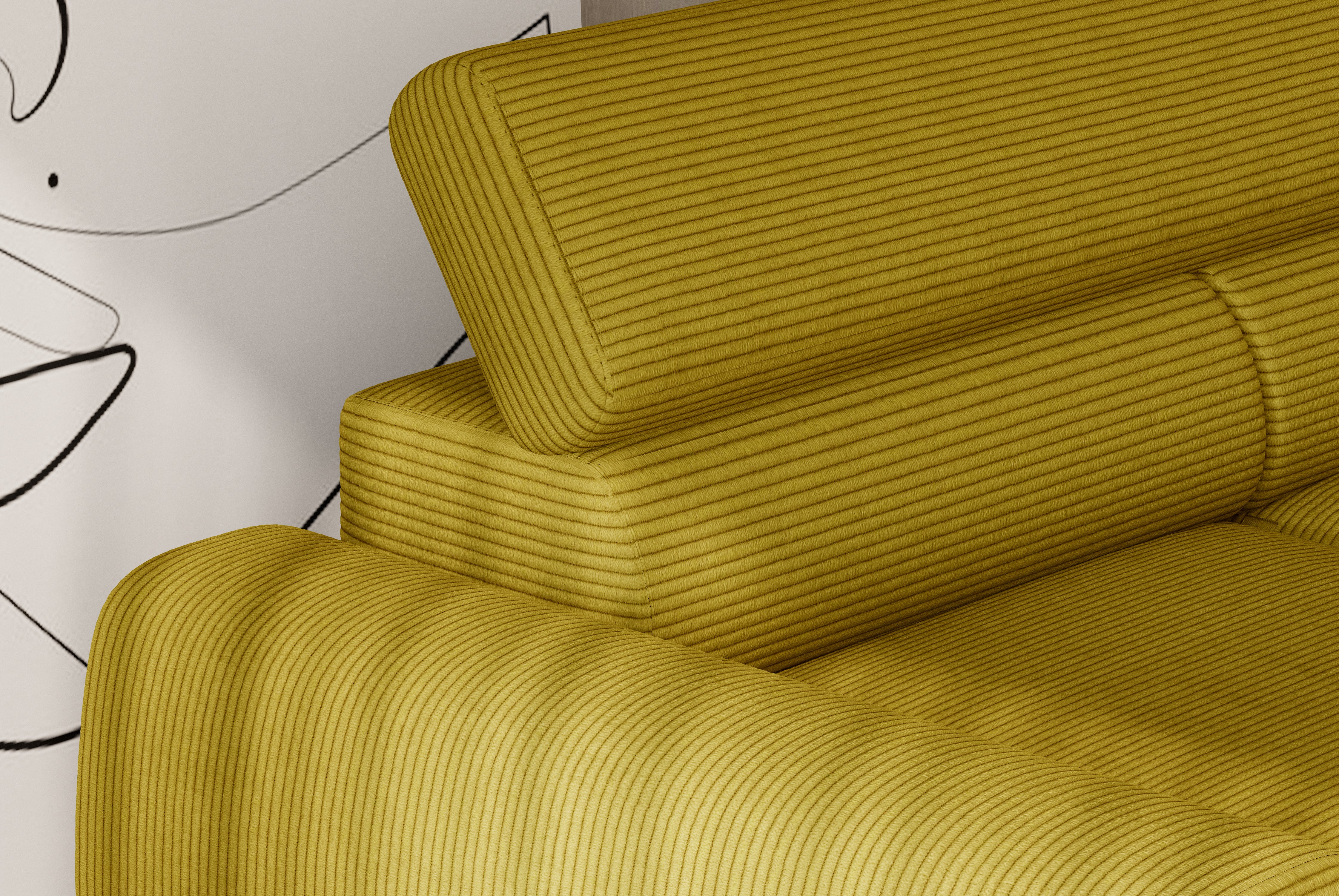 CALCIO S Corner Sofa Close Fabric Image 
