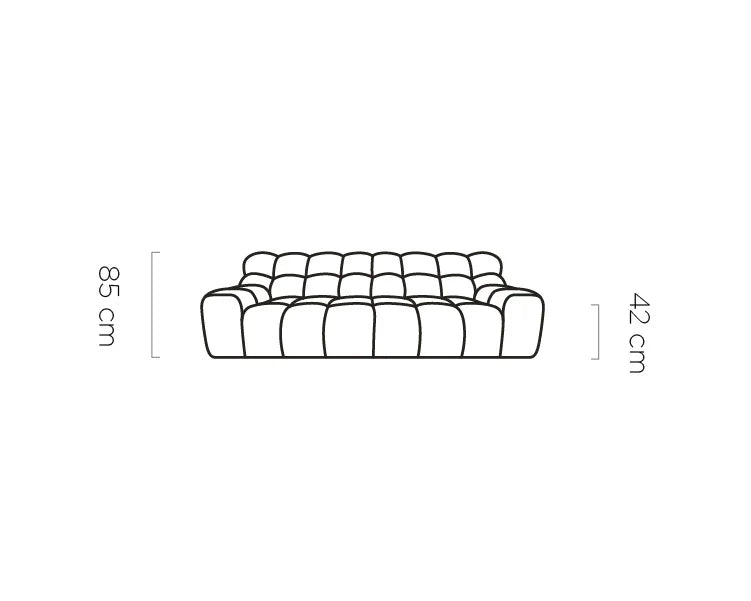 Campile Large Sofa with Electric Seat Adjustment