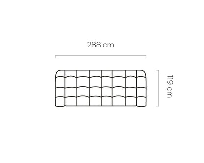 Campile Large Sofa with Electric Seat Adjustment