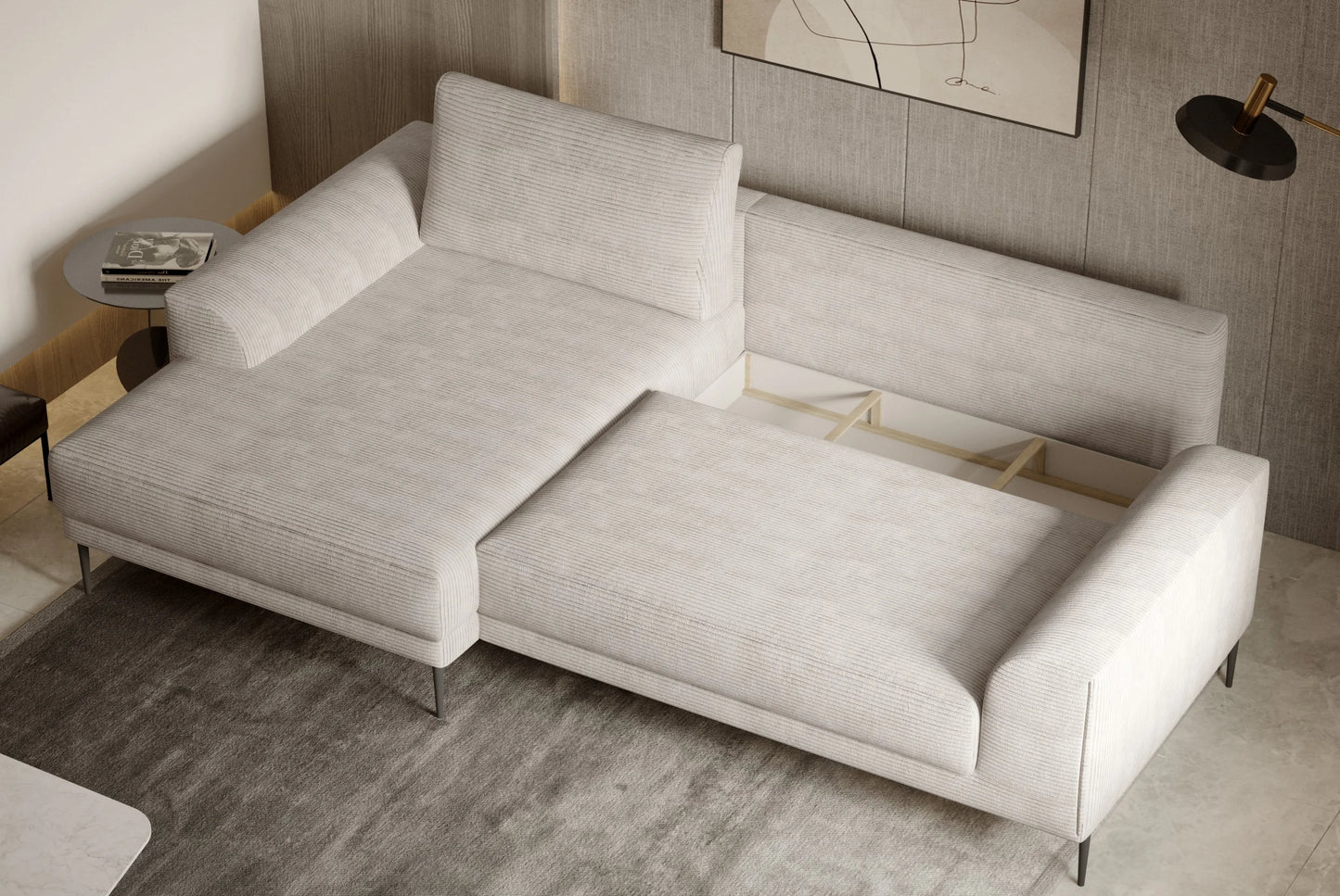 Capitol Open End Corner Sofa Bed