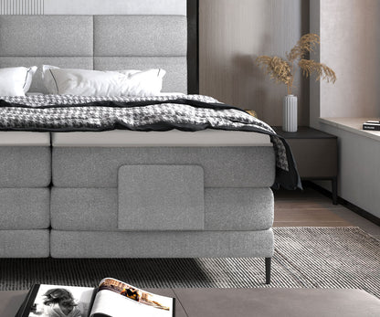 Carlo Bed with Electric Sleep Position Adjustment & Complete Mattress Set