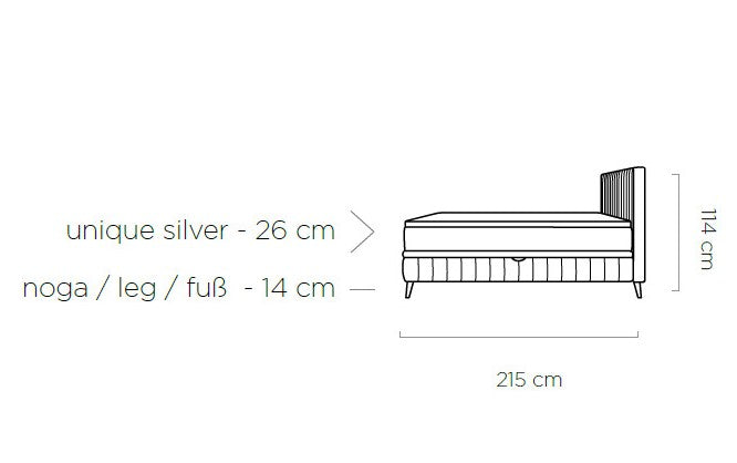 Caya Bed with Dual Storage Containers and Effortless Gas Lift