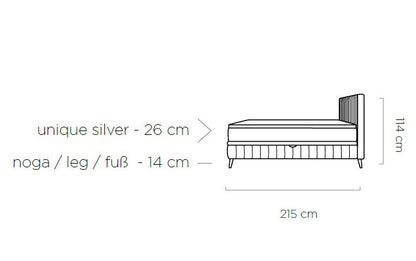 Caya Bed with Dual Storage Containers and Effortless Gas Lift