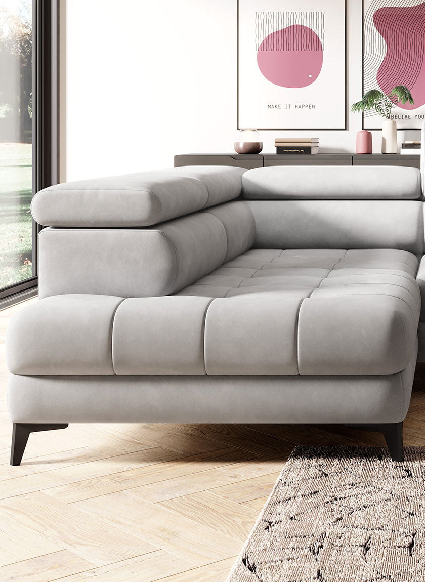 CHIVAS L CORNER SOFA WITH ELECTRIC SEAT ADJUSTMENT