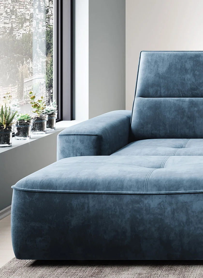COLOMBO S Corner Sofa with Automatic Seat Depth Regulation Closeup