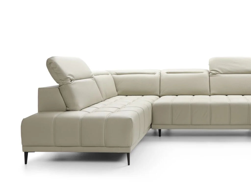 FOCUS XL LARGE LEATHER CORNER SOFA