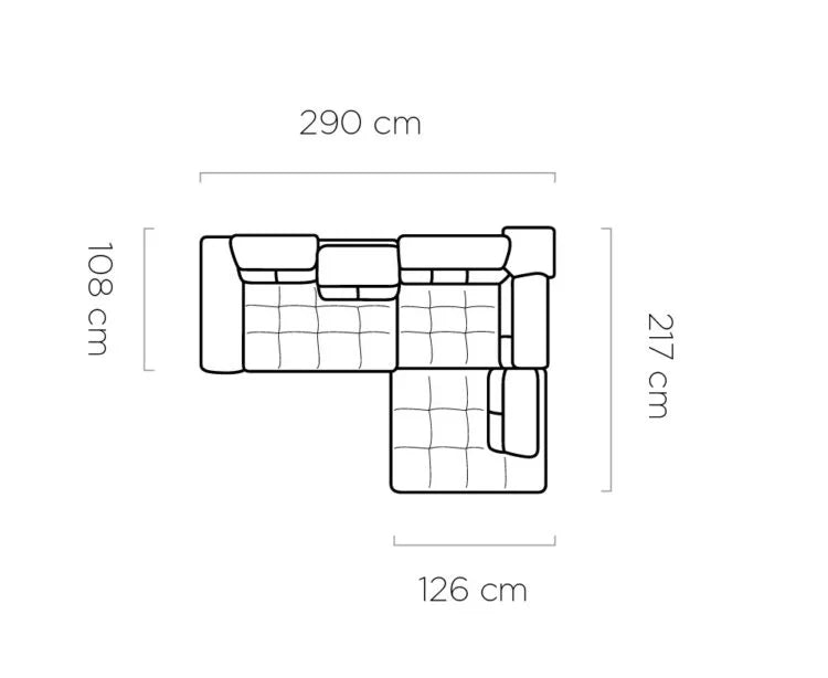 Denvo L Corner Sofa with Sleep Function & Storage | Andora