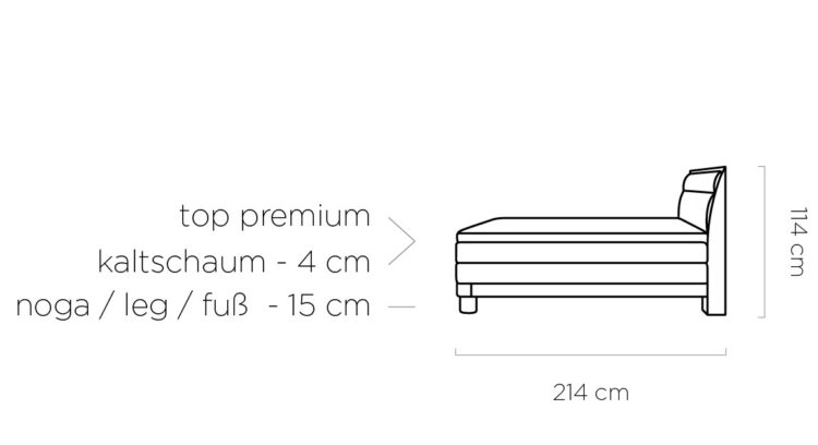 Donna Bed | Oak Frame with Upholstered Headboard and Dual Mattress System for Ultimate Comfort