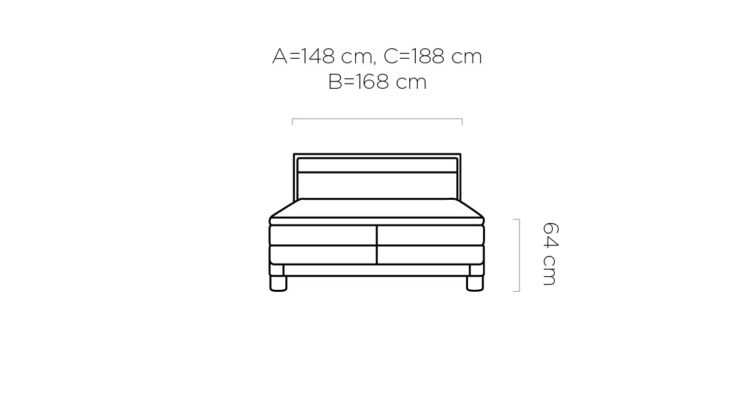 Donna Bed | Oak Frame with Upholstered Headboard and Dual Mattress System for Ultimate Comfort