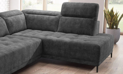 FOCUS L Large Fabric Corner Sofa