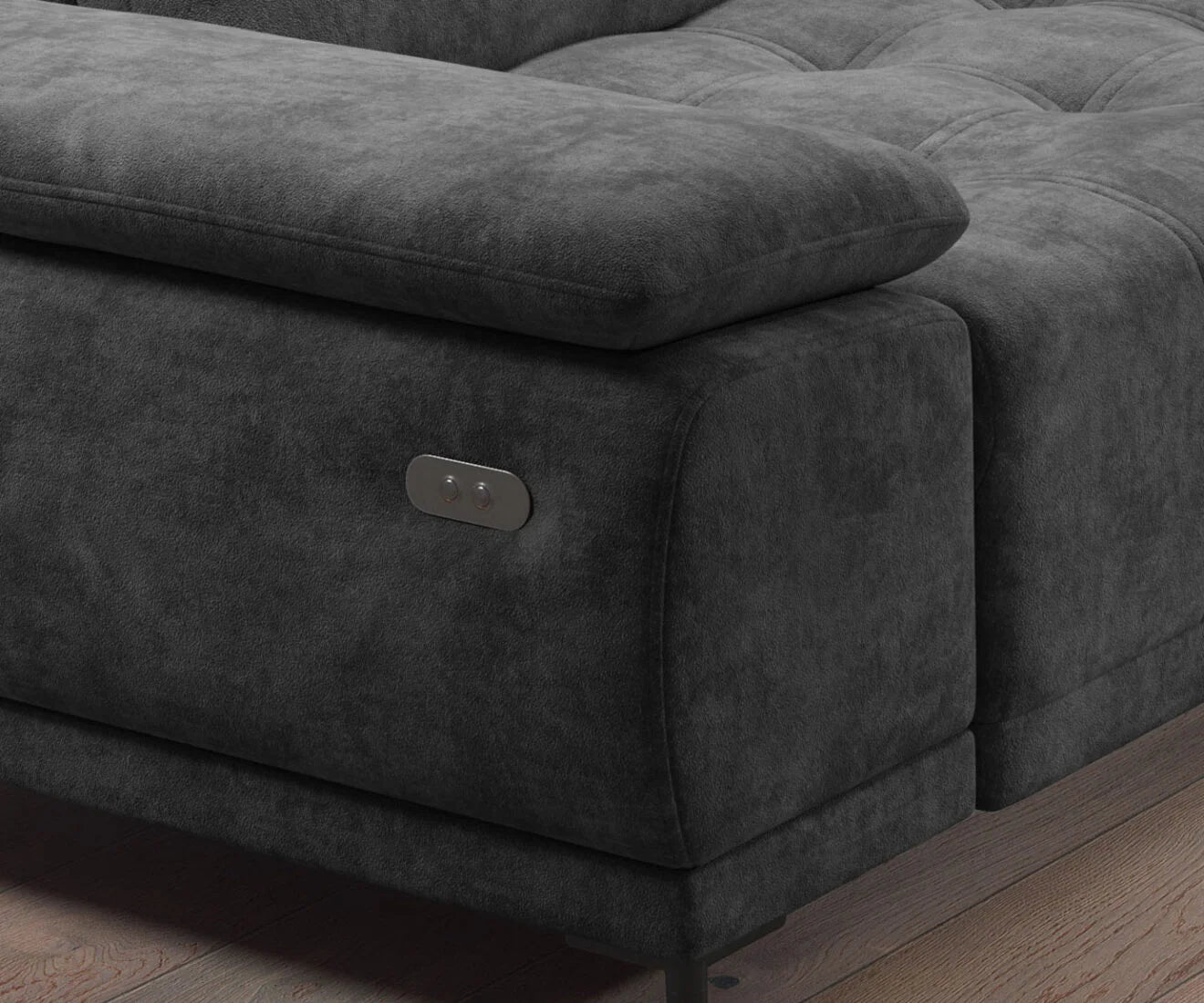 FOCUS L Large Fabric Corner Sofa