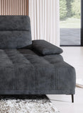 FOCUS S - Corner Sofa with Electrically Extendable Seat side image