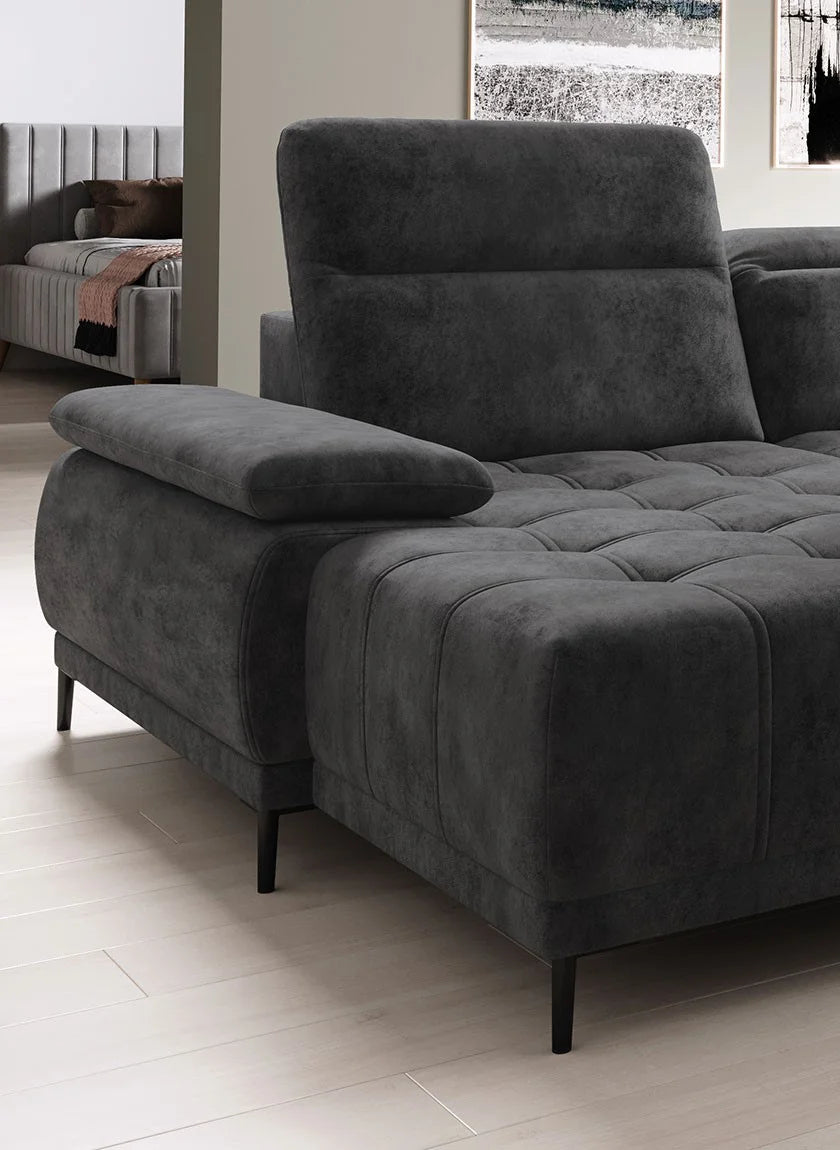 FOCUS XL U Shape Corner Sofa with electric seat depth regulation