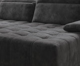 FOCUS XL U Shaped Corner Sofa with electric seat depth regulation close image of fabric