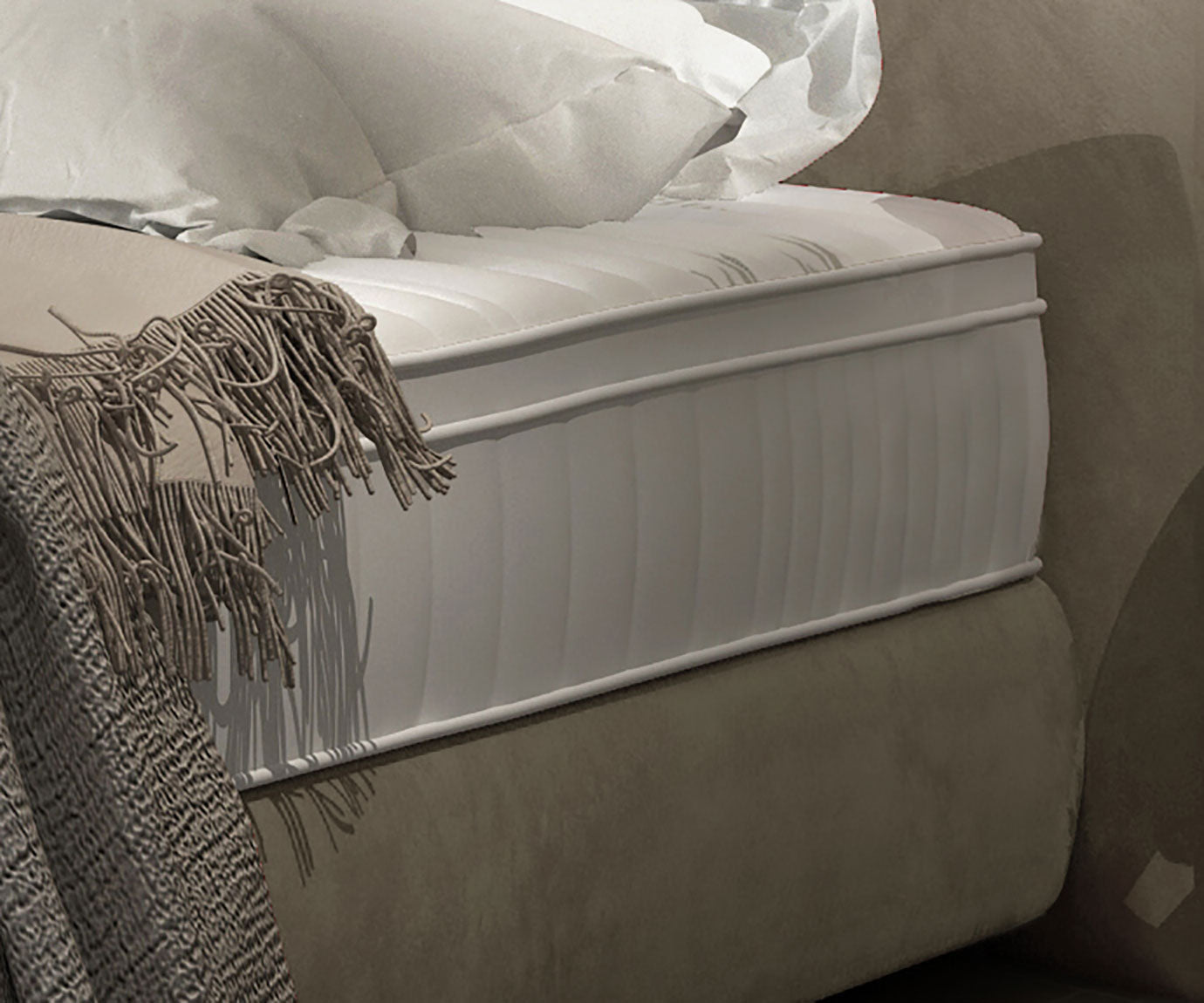 FOG Bed – Stylish Design with Striking Horizontal Stitching