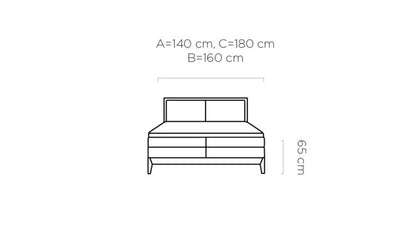 Ida Bed | Solid Oak Bed with Bonnell Mattress and 7-Zone Pocket Spring Mattress