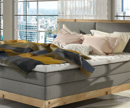 Ida Bed | Solid Oak Bed with Bonnell Mattress and 7-Zone Pocket Spring Mattress