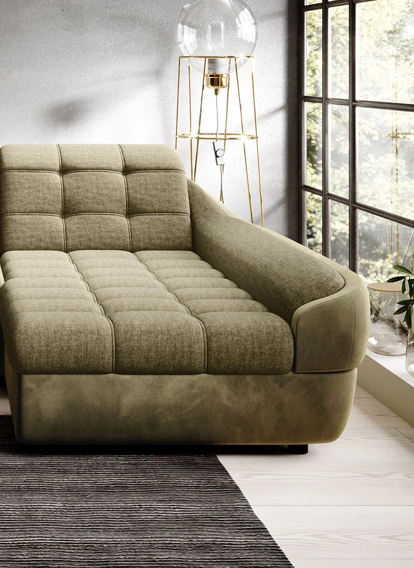 INFINITY S Fabric Chaise Sofa Bed with Storage