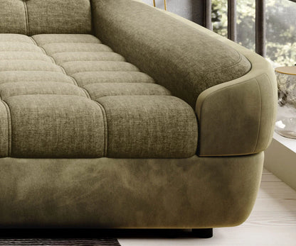 INFINITY S Fabric Chaise Sofa Bed with Storage