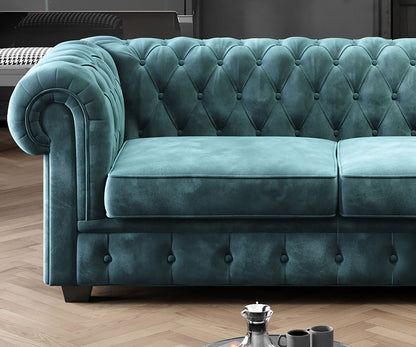 MANCHESTER CHESTERFIELD SET OF 3 SEATER SOFA 2 SEATER SOFA AND ARMCHAIR