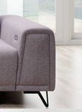 MARVIN S GREY CORNER SOFA WITH ELECTRIC SEAT ADJUSTMENT SIDE IMAGE