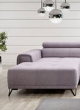 MARVIN S L SHAPE SOFA WITH ELECTRIC SEAT ADJUSTMENT