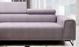 MARVIN S GREY L SHAPE SOFA WITH ELECTRIC SEAT ADJUSTMENT