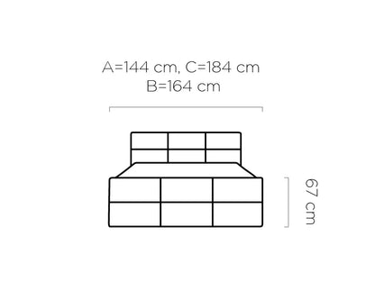 MELVA Bed with Dual Storage, Bonell & Pocket Mattress Combination