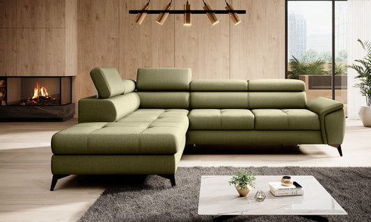 MOCCA L Corner Sofa with Sleep Function and Built-in Storage | Andora