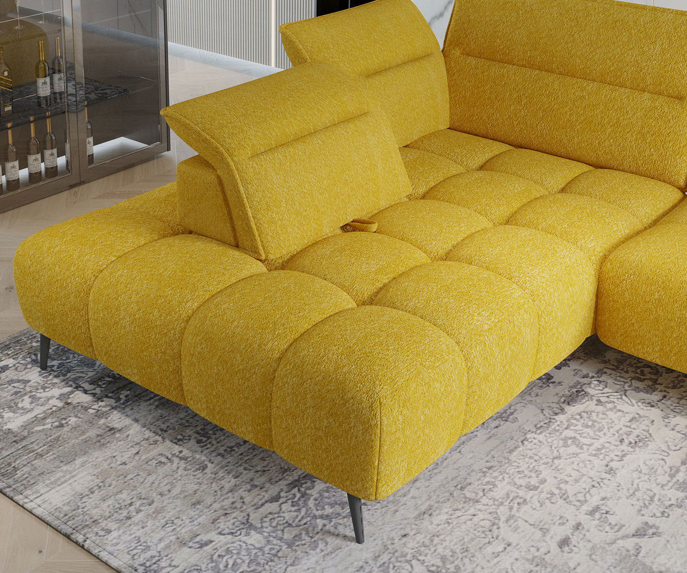 MONTANA L 4 Seater Corner Sofa with Electric Seat Adjustment | Andora