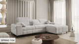 DAFINE I CREAM CORNER SOFA BED WITH STORAGE CONTAINER