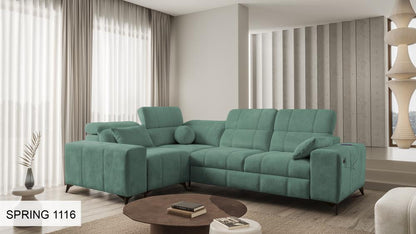 DAFINE II CORNER SOFA BED WITH STORAGE CONTAINER